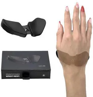 Carpio 2.0 - Left-Handed Truly Ergonomic Wrist Rest for Mouse, Carpal Tunnel Support, Pain Relief, Anti-Fatigue, Easy Glide, Sleek, Office Computer, Laptop, Gaming - Small, Grey Carpio 2.0 - Left-Handed Truly Ergonomic Wrist Rest for Mouse, Carpal Tunnel Support, Pain Relief, Anti-Fatigue, Easy Glide, Sleek, Office Computer, Laptop, Gaming - Small, Grey