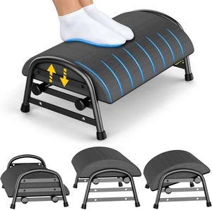 Adjustable Foot Rest for Under Desk at Work, 6 Positions - Gray Ergonomic Under Desk Footrest, Foot Stools for Under Office Desk Chair, Leg Rest for Home, Car, Computer, Gaming Accessories Adjustable Foot Rest for Under Desk at Work, 6 Positions - Gray Ergonomic Under Desk Footrest, Foot Stools for Under Office Desk Chair, Leg Rest for Home, Car, Computer, Gaming Accessories