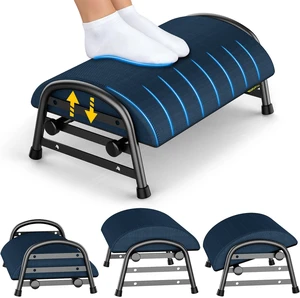 Adjustable Foot Rest for Under Desk at Work, 6 Positions - Blue Ergonomic Under Desk Footrest, Foot Stools for Under Office Desk Chair, Leg Rest for Home, Car, Computer, Gaming Accessories Adjustable Foot Rest for Under Desk at Work, 6 Positions - Blue Ergonomic Under Desk Footrest, Foot Stools for Under Office Desk Chair, Leg Rest for Home, Car, Computer, Gaming Accessories