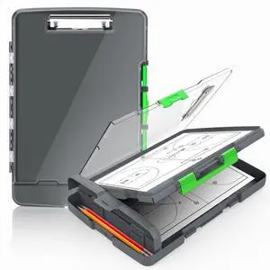 Original Clipboard with Dual Storage, Heavy Duty Clip Boards 8.5x11 Dual Compartment, Clearview, Dry Erase, High Capacity, Real Hinge, High Capacity, Pen Holder, Coach School & Office Supplies Original Clipboard with Dual Storage, Heavy Duty Clip Boards 8.5x11 Dual Compartment, Clearview, Dry Erase, High Capacity, Real Hinge, High Capacity, Pen Holder, Coach School & Office Supplies
