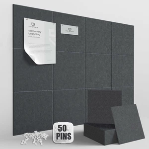 48"x36" Felt Corkboard Bulletin Board,12 Pack for Wall,Grey Includes 50 Pushpins & Clips, Removable Adhesive Tabs, Alternative Wall Tiles for Home, Office Decor, Install Without Damage 48"x36" Felt Corkboard Bulletin Board,12 Pack for Wall,Grey Includes 50 Pushpins & Clips, Removable Adhesive Tabs, Alternative Wall Tiles for Home, Office Decor, Install Without Damage