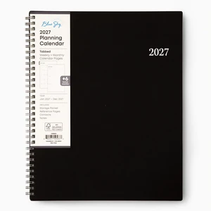 2027 Weekly & Monthly Planner Calendar, 8.5"x11", Enterprise January 2027 - December 2027, Flexible Cover, Durable Twin Wire Binding, Laminated Tabs, Storage Pocket 2027 Weekly & Monthly Planner Calendar, 8.5"x11", Enterprise January 2027 - December 2027, Flexible Cover, Durable Twin Wire Binding, Laminated Tabs, Storage Pocket