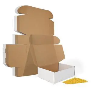 20 Pack 12x9x4 Shipping Boxes, 10 Pack White and 10 Pack Brown Corrugated Cardboard Box for Mailing, Packaging, Small Business 20 Pack 12x9x4 Shipping Boxes, 10 Pack White and 10 Pack Brown Corrugated Cardboard Box for Mailing, Packaging, Small Business