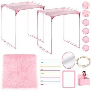 11 Pcs Back to School Locker Accessories Kit, Light Pink, Classic Locker Shelf Magnetic Mirror Rug Weekly Schedule Whiteboard Pen Holder Marker and More, Locker Decor and Storage Needs 11 Pcs Back to School Locker Accessories Kit, Light Pink, Classic Locker Shelf Magnetic Mirror Rug Weekly Schedule Whiteboard Pen Holder Marker and More, Locker Decor and Storage Needs