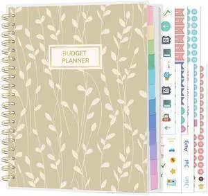 Budget Planner - Deluxe Monthly Budget Book with 12-Pockets for Bill Organizer Budget Planner - Deluxe Monthly Budget Book with 12-Pockets for Bill Organizer