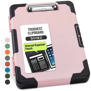 Toughest Clipboard with Storage, Internal Pen Pouch Included, Letter/ A4 Size, Shockproof Heavy Duty Plastic Clip Boards 8.5x11, High Capacity Clipboards Box Case for Contractor Trucker Driver Toughest Clipboard with Storage, Internal Pen Pouch Included, Letter/ A4 Size, Shockproof Heavy Duty Plastic Clip Boards 8.5x11, High Capacity Clipboards Box Case for Contractor Trucker Driver