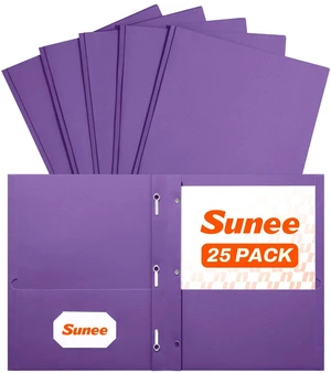 2 Pocket Folders with Prongs (25 Pack, Purple), Paper Folders with 2 Pockets and 3 Prongs Fit Letter Size Paper, Folders with Prongs for School Office Home Business 2 Pocket Folders with Prongs (25 Pack, Purple), Paper Folders with 2 Pockets and 3 Prongs Fit Letter Size Paper, Folders with Prongs for School Office Home Business
