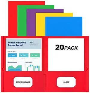 2 Pocket Folders, 20 Pack Paper Folders with Pockets, 20 Assorted Colors Fit 8.5 x 11 Letter Size Paper, File Folders with Pockets, Business Card Slots, for School, Office, Home, Business 2 Pocket Folders, 20 Pack Paper Folders with Pockets, 20 Assorted Colors Fit 8.5 x 11 Letter Size Paper, File Folders with Pockets, Business Card Slots, for School, Office, Home, Business