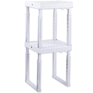 Adjustable Locker Shelf for School, Work & Gym Lockers Expandable Width & Height, Stackable, Magnetic Support, Durable Locker Organizer Shelf Fits Standard Lockers, White, Pack of 2 Adjustable Locker Shelf for School, Work & Gym Lockers Expandable Width & Height, Stackable, Magnetic Support, Durable Locker Organizer Shelf Fits Standard Lockers, White, Pack of 2