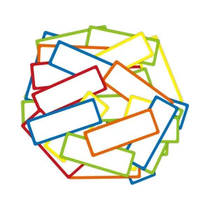 Colored Border Dry Erase Magnetic Labels 3.1x1.2 Inch, Reusable Magnetic Dry Erase Labels for Classroom Office WhiteboardsPack of 40 Colored Border Dry Erase Magnetic Labels 3.1x1.2 Inch, Reusable Magnetic Dry Erase Labels for Classroom Office WhiteboardsPack of 40