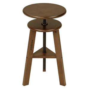 Walnut Drafting Stool with Solid Beech Wood, Height Adjustable Artist Studio Stool, Bar Stool, Office & Kitchen Stool, Perfect for Studio, Home Use, Bars Walnut Drafting Stool with Solid Beech Wood, Height Adjustable Artist Studio Stool, Bar Stool, Office & Kitchen Stool, Perfect for Studio, Home Use, Bars