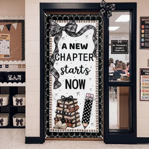 Classroom Door Cover Composition Back to School Banner, Book Bow Composition Notebook Banner Welcome Wall Door Decor Porch Sign for First Day of School Preschool Classroom Decor Classroom Door Cover Composition Back to School Banner, Book Bow Composition Notebook Banner Welcome Wall Door Decor Porch Sign for First Day of School Preschool Classroom Decor