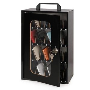 Wooden Phone Lock Box, Cell Phone Locker with 36 Adjustable Dividers Phone Storage Cabinet with Security Lock & Handle, Desktop Phone Organizer for Classroom, Office & Repair Shops Wooden Phone Lock Box, Cell Phone Locker with 36 Adjustable Dividers Phone Storage Cabinet with Security Lock & Handle, Desktop Phone Organizer for Classroom, Office & Repair Shops