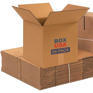 Shipping Boxes 12"L x 12"W x 12"H, 25-Pack Small Corrugated Cardboard for Shipping, Packaging, Moving, Storage for Home or Business, Strong Wholesale Bulk Boxes Shipping Boxes 12"L x 12"W x 12"H, 25-Pack Small Corrugated Cardboard for Shipping, Packaging, Moving, Storage for Home or Business, Strong Wholesale Bulk Boxes