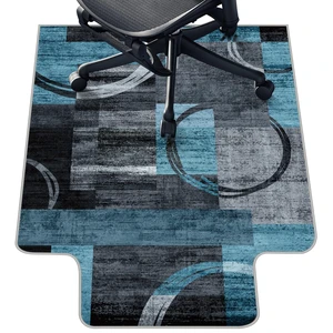 Office Chair Mat for Hardwood Floor & Tile Floor,36"X 48"-Convex Geo Blue Heavy Duty Desk Chair Mat for Hard Floors, Under Desk Rug for Rolling Computer Chair,Anti Slip,Low Pile Carpet Protector Office Chair Mat for Hardwood Floor & Tile Floor,36"X 48"-Convex Geo Blue Heavy Duty Desk Chair Mat for Hard Floors, Under Desk Rug for Rolling Computer Chair,Anti Slip,Low Pile Carpet Protector