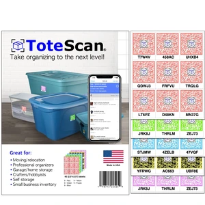 Intelligent QR Labels for Organization/Moving/Storage (45 Unique Labels, 2.5"x3") Multi-Color (red/Green/Blue/Yellow/Purple) (Multi-Color) Intelligent QR Labels for Organization/Moving/Storage (45 Unique Labels, 2.5"x3") Multi-Color (red/Green/Blue/Yellow/Purple) (Multi-Color)