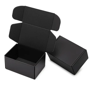 6x4x3 Small Black Shipping Boxes - 24 Pack Corrugated Cardboard Mailing Box Packaging for Small Business - Tab Locking Literature Mailer Flat Empty Gift Packing Supplies 6x4x3 Small Black Shipping Boxes - 24 Pack Corrugated Cardboard Mailing Box Packaging for Small Business - Tab Locking Literature Mailer Flat Empty Gift Packing Supplies