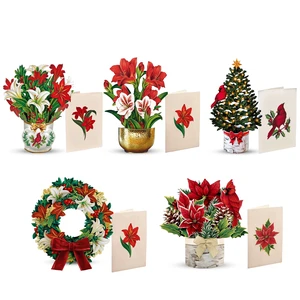 Mini Holiday Collection Boxed Set of 5 Holiday Collection, 6 inch Mini Sized Paper Flower Bouquet 3D Popup Greeting Cards, Holiday Card, Blank Notecards & Envelopes Mini Holiday Collection Boxed Set of 5 Holiday Collection, 6 inch Mini Sized Paper Flower Bouquet 3D Popup Greeting Cards, Holiday Card, Blank Notecards & Envelopes
