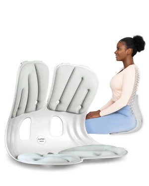 Grand Extra Wide Ergonomic Seat Support, Sit Straighter Without Effort, Passive Posture Trainer for Office, Home & Car (Grey) Grand Extra Wide Ergonomic Seat Support, Sit Straighter Without Effort, Passive Posture Trainer for Office, Home & Car (Grey)