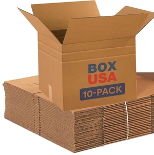 Moving Boxes Medium 18"L x 15"W x 15"H 10-Pack - Multi-Depth Corrugated Cardboard for Shipping, Mailing, Packing, Packaging and Storage Moving Boxes Medium 18"L x 15"W x 15"H 10-Pack - Multi-Depth Corrugated Cardboard for Shipping, Mailing, Packing, Packaging and Storage