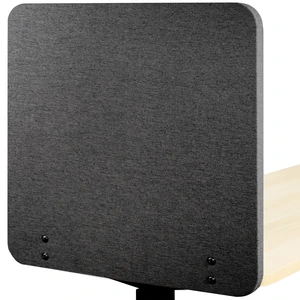 Dark Gray Clamp-on 24 x 24 in Privacy Panel, PP-1-V024D Sound Absorbing PET Partition, Above or Below Desk Office Divider, Sturdy C-Clamp, Fits 0.4-1.4 in Thick Desktops Dark Gray Clamp-on 24 x 24 in Privacy Panel, PP-1-V024D Sound Absorbing PET Partition, Above or Below Desk Office Divider, Sturdy C-Clamp, Fits 0.4-1.4 in Thick Desktops