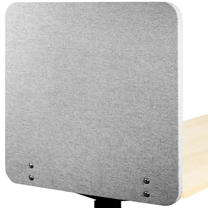 Gray Clamp-on 24 x 24 in Privacy Panel, PP-1-V024G Sound Absorbing PET Partition, Above or Below Desk Office Divider, Sturdy C-Clamp, Fits 0.4-1.4 in Thick Desktops Gray Clamp-on 24 x 24 in Privacy Panel, PP-1-V024G Sound Absorbing PET Partition, Above or Below Desk Office Divider, Sturdy C-Clamp, Fits 0.4-1.4 in Thick Desktops