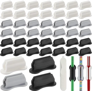 48 Pack Adhesive Silicone Pencil Holders Bulk for Desk,Wave,Neutral Flexible Pen Holder, Marker Organizer Clipboard, Classroom School Office Supplies, Teacher Stationery Accessories 48 Pack Adhesive Silicone Pencil Holders Bulk for Desk,Wave,Neutral Flexible Pen Holder, Marker Organizer Clipboard, Classroom School Office Supplies, Teacher Stationery Accessories