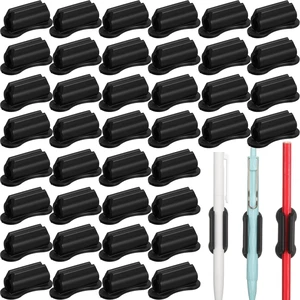 48 Pack Adhesive Silicone Pencil Holders Bulk for Desk,Wave,Black Flexible Pen Holder, Marker Organizer Clipboard, Classroom School Office Supplies, Teacher Stationery Accessories 48 Pack Adhesive Silicone Pencil Holders Bulk for Desk,Wave,Black Flexible Pen Holder, Marker Organizer Clipboard, Classroom School Office Supplies, Teacher Stationery Accessories