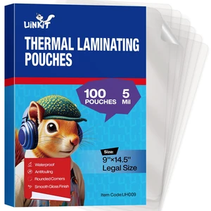 5mil Legal Size Laminating Pouches, 100 Pack Laminating Sheets 8.5x14 Inches - Maximum Protection for Heavy Duty Menus, Safety Protocols, Machine Manuals & Outdoor Signage with Laminator 5mil Legal Size Laminating Pouches, 100 Pack Laminating Sheets 8.5x14 Inches - Maximum Protection for Heavy Duty Menus, Safety Protocols, Machine Manuals & Outdoor Signage with Laminator