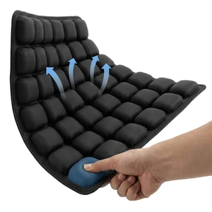 Travel Cushion Airplane Seat for Long Flights Built in Inflatable Air Pump 42 Airbags Press-Type Wheelchair Seat Cushion for Car,Office,Stadium,Ergonomic Comfort Support Pressure Relief-Black Travel Cushion Airplane Seat for Long Flights Built in Inflatable Air Pump 42 Airbags Press-Type Wheelchair Seat Cushion for Car,Office,Stadium,Ergonomic Comfort Support Pressure Relief-Black