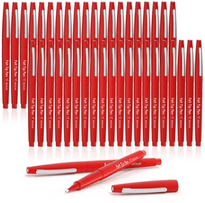 Felt Tip Pens, 40 Red Pack, 0.7mm Medium Point, Felt Tip Markers Pens for Journaling, Writing, Note Taking, Planner, Perfect for School Office and Art Supplies Felt Tip Pens, 40 Red Pack, 0.7mm Medium Point, Felt Tip Markers Pens for Journaling, Writing, Note Taking, Planner, Perfect for School Office and Art Supplies