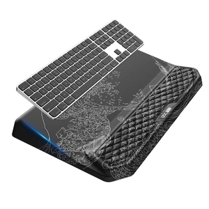 2-in-1 Ergonomic Keyboard Stand with Wrist Rest, Kanagawa Wave Comfy Keyboard Riser Holder with Massage Design, Non-Slip Base, Pain Relief for Typing 2-in-1 Ergonomic Keyboard Stand with Wrist Rest, Kanagawa Wave Comfy Keyboard Riser Holder with Massage Design, Non-Slip Base, Pain Relief for Typing