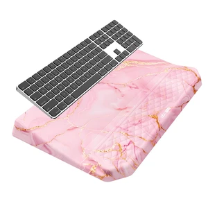 2-in-1 Ergonomic Keyboard Stand with Wrist Rest, Pink Marble Comfy Keyboard Riser Holder with Massage Design, Non-Slip Base, Pain Relief for Typing 2-in-1 Ergonomic Keyboard Stand with Wrist Rest, Pink Marble Comfy Keyboard Riser Holder with Massage Design, Non-Slip Base, Pain Relief for Typing