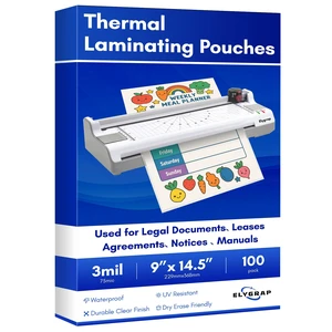 Legal Size Laminating Sheets 8.5"x14" (9x14.5), 100 Pack, 3Mil Clear Legal Thermal Laminating Pouches for Documents, Compatible with All Laminators, Acid-Free, Bubble-Free Protection Legal Size Laminating Sheets 8.5"x14" (9x14.5), 100 Pack, 3Mil Clear Legal Thermal Laminating Pouches for Documents, Compatible with All Laminators, Acid-Free, Bubble-Free Protection