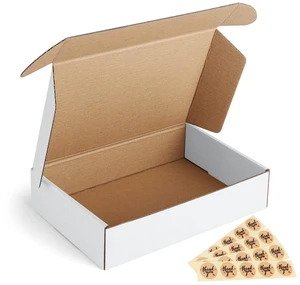 9x6x2 Shipping Boxes Small Corrugated Cardboard Box - 25 Pack White Mailing Boxes for Packaging Small Business, Mailer Box 9x6x2 Shipping Boxes Small Corrugated Cardboard Box - 25 Pack White Mailing Boxes for Packaging Small Business, Mailer Box