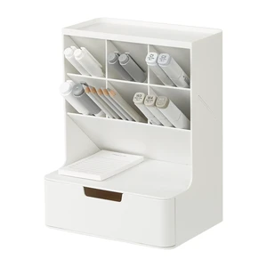 Hive Pen Desk Organizer, White, Made in Kore 6 Compartments. Full Drawer. Everyday Storage Hive Pen Desk Organizer, White, Made in Kore 6 Compartments. Full Drawer. Everyday Storage