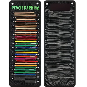 Pencil Parking Pocket Chart, Classroom Wall Organizer, Basic Hanging Pencil Dispenser Holder, 32 Numbered Clear Slots, Magnetic Strip & Grommets, Student Back to School Supplies Pencil Parking Pocket Chart, Classroom Wall Organizer, Basic Hanging Pencil Dispenser Holder, 32 Numbered Clear Slots, Magnetic Strip & Grommets, Student Back to School Supplies
