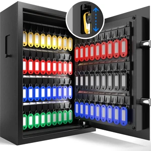 71 Position Key Lock Box with Code, Key Box Wall Mount with Drop Slot Key Cabinet with Combination Key Lock, Key Tag, LED Light, Backlit Keypad, Key Safe for Hotel Office Company Car Dealerships 71 Position Key Lock Box with Code, Key Box Wall Mount with Drop Slot Key Cabinet with Combination Key Lock, Key Tag, LED Light, Backlit Keypad, Key Safe for Hotel Office Company Car Dealerships