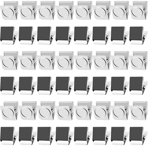 48 Pack Magnetic Clips for Refrigerator, Silver Fridge Magnet Clips 1.2 Inch Magnetic Clips Heavy Duty, Clip Magnets for Fridge, Strong Magnetic Clips for Cruise Cabins, Whiteboard, Locker 48 Pack Magnetic Clips for Refrigerator, Silver Fridge Magnet Clips 1.2 Inch Magnetic Clips Heavy Duty, Clip Magnets for Fridge, Strong Magnetic Clips for Cruise Cabins, Whiteboard, Locker
