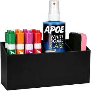 Magnetic Marker Holder for Whiteboard, Fridge, Teacher Must Have Acrylic Magnet Dry Erase Pen Holder for Refrigeator, Anti-slip Pencil Holder for Classroom, Locker Organizer-Black Magnetic Marker Holder for Whiteboard, Fridge, Teacher Must Have Acrylic Magnet Dry Erase Pen Holder for Refrigeator, Anti-slip Pencil Holder for Classroom, Locker Organizer-Black