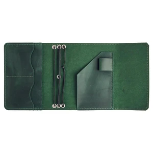 Genuine Leather A6 Journal Cover Refillable Handmade Notebook Cover with 3 Elastic Bands, Pen Loop & Card Pockets Travel Diary Case Fits A6 4.1" x 5.8" Notebooks (Paper Not Included), Green Genuine Leather A6 Journal Cover Refillable Handmade Notebook Cover with 3 Elastic Bands, Pen Loop & Card Pockets Travel Diary Case Fits A6 4.1" x 5.8" Notebooks (Paper Not Included), Green
