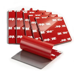3M Double Sided Pads, Heavy Duty, 2.8" Square Adhesive Pad, 6 Pack Very High Bonding, Strong Adhesive, Heat, Weather Resistant Foam Pad for Dashboard, Dash Camera, GPS, Holder, Automotive 3M Double Sided Pads, Heavy Duty, 2.8" Square Adhesive Pad, 6 Pack Very High Bonding, Strong Adhesive, Heat, Weather Resistant Foam Pad for Dashboard, Dash Camera, GPS, Holder, Automotive