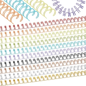 50 Pcs Metal Double Loop Binding Wires 3/4 Bulk Cinch Binding Wires Double Spiral Ring Coil 10 Colors Twin Spines Combs 21 Holes 2: 1 Pitch Cinch Coil Machine Wire 50 Pcs Metal Double Loop Binding Wires 3/4 Bulk Cinch Binding Wires Double Spiral Ring Coil 10 Colors Twin Spines Combs 21 Holes 2: 1 Pitch Cinch Coil Machine Wire