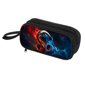 Pencil Case for Boys,Multi-Slot Large Capacity Pencil Pouch with Soft Zipper, Durable Pen Box Headphones Pencil Case for Boys,Multi-Slot Large Capacity Pencil Pouch with Soft Zipper, Durable Pen Box Headphones