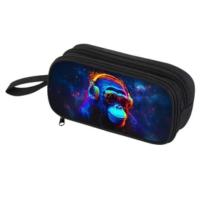 Pencil Case for Boys,Multi-Slot Large Capacity Pencil Pouch with Soft Zipper, Durable Pen Box Gorilla Pencil Case for Boys,Multi-Slot Large Capacity Pencil Pouch with Soft Zipper, Durable Pen Box Gorilla