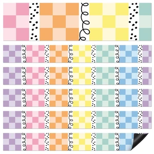 24 Pcs Pastel Checkerboard Magnetic Borders for Classroom Squiggles and Dots Whiteboard Magnetic Strips Bulletin Board Borders 1.5 x 11.8 Inch School Classroom Chalkboard Trim for School decor 24 Pcs Pastel Checkerboard Magnetic Borders for Classroom Squiggles and Dots Whiteboard Magnetic Strips Bulletin Board Borders 1.5 x 11.8 Inch School Classroom Chalkboard Trim for School decor