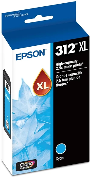 312 Claria Photo HD Ink High Capacity Cyan Cartridge (T312XL220-S) Works with Expression XP-850, 8600, 8700, 15000 312 Claria Photo HD Ink High Capacity Cyan Cartridge (T312XL220-S) Works with Expression XP-850, 8600, 8700, 15000
