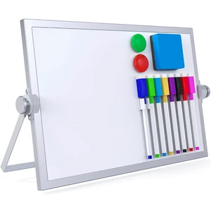 Small Dry Erase White Board,Magnetic Desktop Whiteboard with Stand Dry Eease Board Mini Easel Double Sided on Table Top with Holder for Kids Drawing, Teacher Instruction Small Dry Erase White Board,Magnetic Desktop Whiteboard with Stand Dry Eease Board Mini Easel Double Sided on Table Top with Holder for Kids Drawing, Teacher Instruction