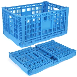 72L Collapsible Milk Crate with Handles, Large Plastic Crate, Heavy Duty Folding Storage Crates for Home Organizing, Tools, Books, Camping & Transport 72L Collapsible Milk Crate with Handles, Large Plastic Crate, Heavy Duty Folding Storage Crates for Home Organizing, Tools, Books, Camping & Transport