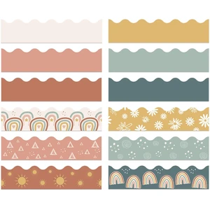 240 Pcs Bulletin Board Borders Scalloped Classroom,Bright Black White Patterns, 236ft Trim Bulk for Seasonal Classroom Decoration, Teacher Border Strips, Scalloped Edge Easy Cut 240 Pcs Bulletin Board Borders Scalloped Classroom,Bright Black White Patterns, 236ft Trim Bulk for Seasonal Classroom Decoration, Teacher Border Strips, Scalloped Edge Easy Cut
